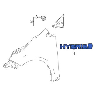 Toyota OE - Front Left Fender Emblem