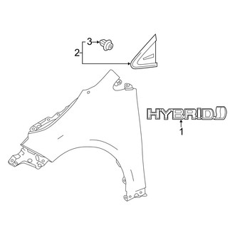 Toyota OE - Fender - Exterior Trim (Hybrid LE)