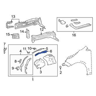 Toyota OE - Fender Rail