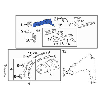 Toyota OE - Front Left Outer Frame Side Member