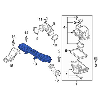 Toyota OE - Front Center Engine Air Intake Hose