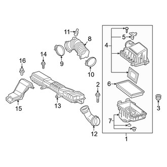 Toyota OE - Engine / Transaxle - Air Intake (L / LE / XLE)
