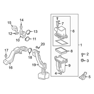 Toyota OE - Engine / Transaxle - Air Intake (FULL HYBRID EV-GAS (FHEV))