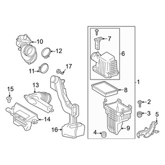 Toyota OE - Engine / Transaxle - Air Intake (Hybrid LE / Hybrid SE / Hybrid XLE)