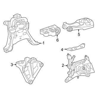 Toyota OE - Engine / Transaxle - Engine & Transmission Mounting (Hybrid LE / Hybrid SE / Hybrid XLE)