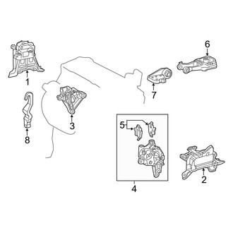 Toyota OE - Engine / Transaxle - Engine & Transmission Mounting (SE Standard Tr)