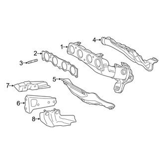 Toyota OE - Exhaust System - Exhaust Manifold (L / LE / XLE)