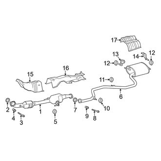 Toyota OE - Exhaust System - Exhaust Components (FULL HYBRID EV-GAS (FHEV))