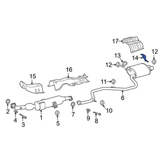 Toyota OE - Rear Exhaust System Hanger Bracket