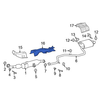 Toyota OE - Center Floor Pan Heat Shield