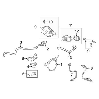 Toyota OE - Emission System - Emission Components (L / LE / XLE)