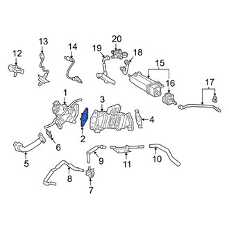 Toyota OE - Exhaust Gas Recirculation (EGR) Valve Gasket
