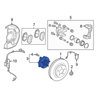 Toyota OE - Front Wheel Bearing and Hub Assembly