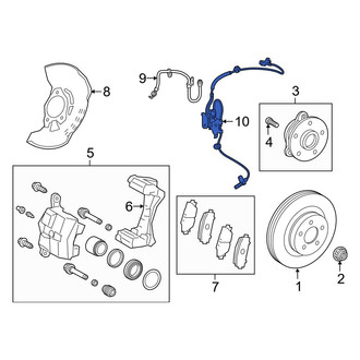 Toyota OE - Front Right ABS Wheel Speed Sensor
