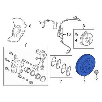 Toyota OE - Front Disc Brake Rotor