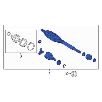 Toyota OE - Front Right CV Axle Assembly