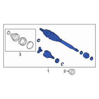 Toyota OE - Front Right CV Axle Assembly