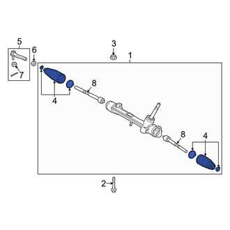 Toyota OE - Rack and Pinion Bellows