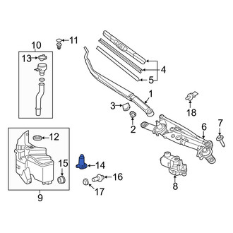 Toyota OE - Windshield Washer Pump
