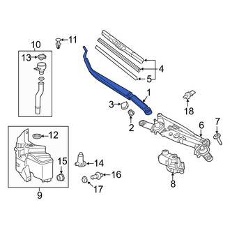 Toyota OE - Front Left Wiper Arm