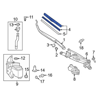 Toyota OE - Left Wiper Blade