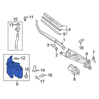 Toyota OE - Washer Fluid Reservoir