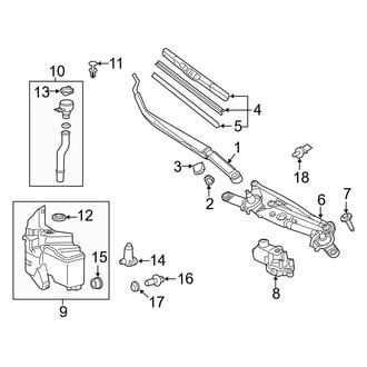 Toyota OE - Windshield - Wiper & Washer Components (USA Built)