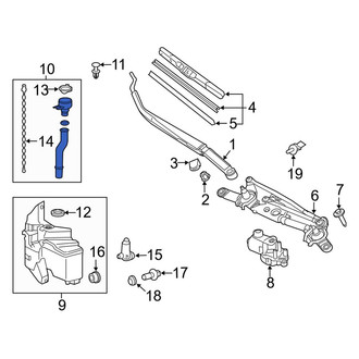 Toyota OE - Front Washer Fluid Reservoir Filler Pipe