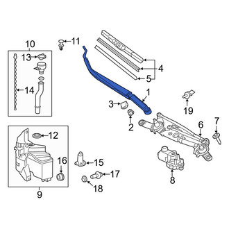 Toyota OE - Front Right Wiper Arm