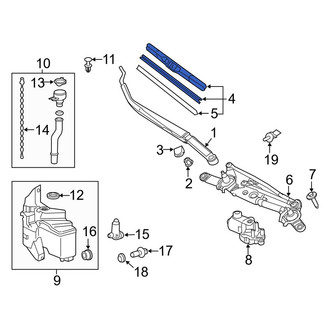 Toyota OE - Left Wiper Blade