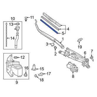 Toyota OE - Front Right Wiper Blade Refill