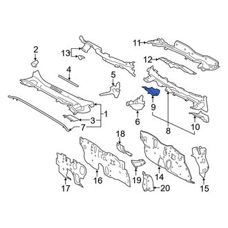 Toyota OE - Front Right Cowl Side Panel