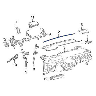 Toyota OE - Instrument Panel Trim Panel Insulator
