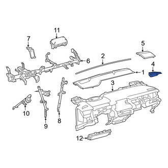 Toyota OE - Right Dashboard Air Vent Trim