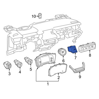 Toyota OE - Hazard Warning Switch