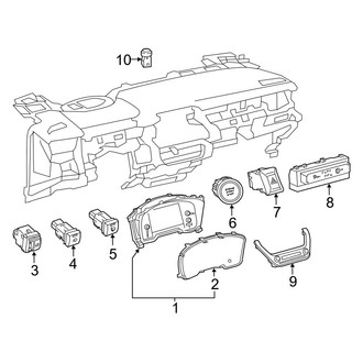 Toyota OE - Instrument Panel - Cluster & Switches (USA Built)