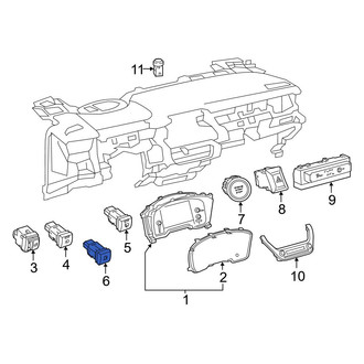 Toyota OE - Fuel Filler Door Switch