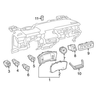 Toyota OE - Instrument Panel - Cluster & Switches (Japan Built)