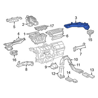 Toyota OE - Front Right Upper Instrument Panel Air Duct