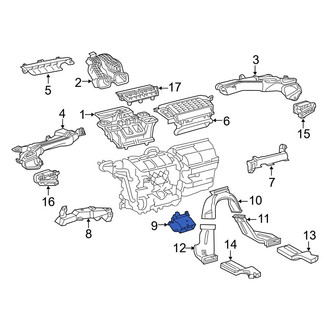 Toyota OE - Lower HVAC Duct Adapter