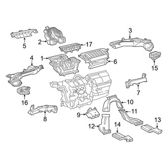 Toyota OE - Instrument Panel - Ducts (Sedan)