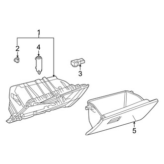 Toyota OE - Instrument Panel - Glove Box (Sedan)