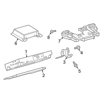 Toyota OE - Instrument Panel - Navigation System Components (Sedan)