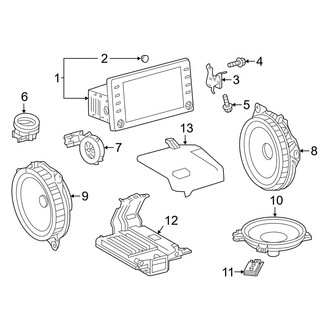 Toyota OE - Instrument Panel - Sound System (Sedan)