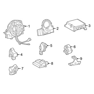 Toyota OE - Restraint Systems - Air Bag Components (Modules & Sensors), (Sedan)