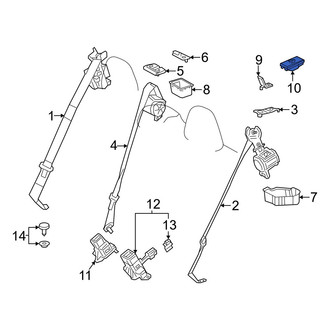 Toyota OE - Rear Child Restraint Anchor Plate Cap