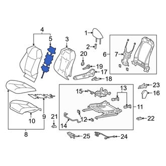 Toyota OE - Front Left Lower Seat Heater Pad