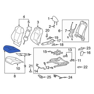 Toyota OE - Front Left Seat Cover