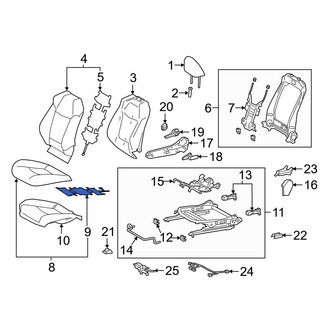 Toyota OE - Front Right Lower Seat Heater Pad