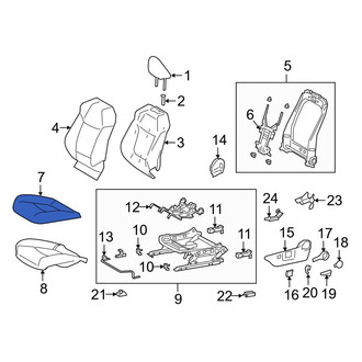 Toyota OE - Front Left Seat Cover